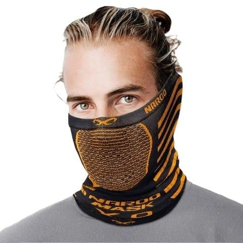 Khẩu Trang X9 2-in-1 Reversible Breathable Thermal Neck Warmer Black-Orange | NAROO