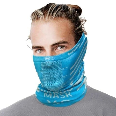 Khẩu Trang X9 2-in-1 Reversible Breathable Thermal Neck Warmer Sky-Beige | NAROO