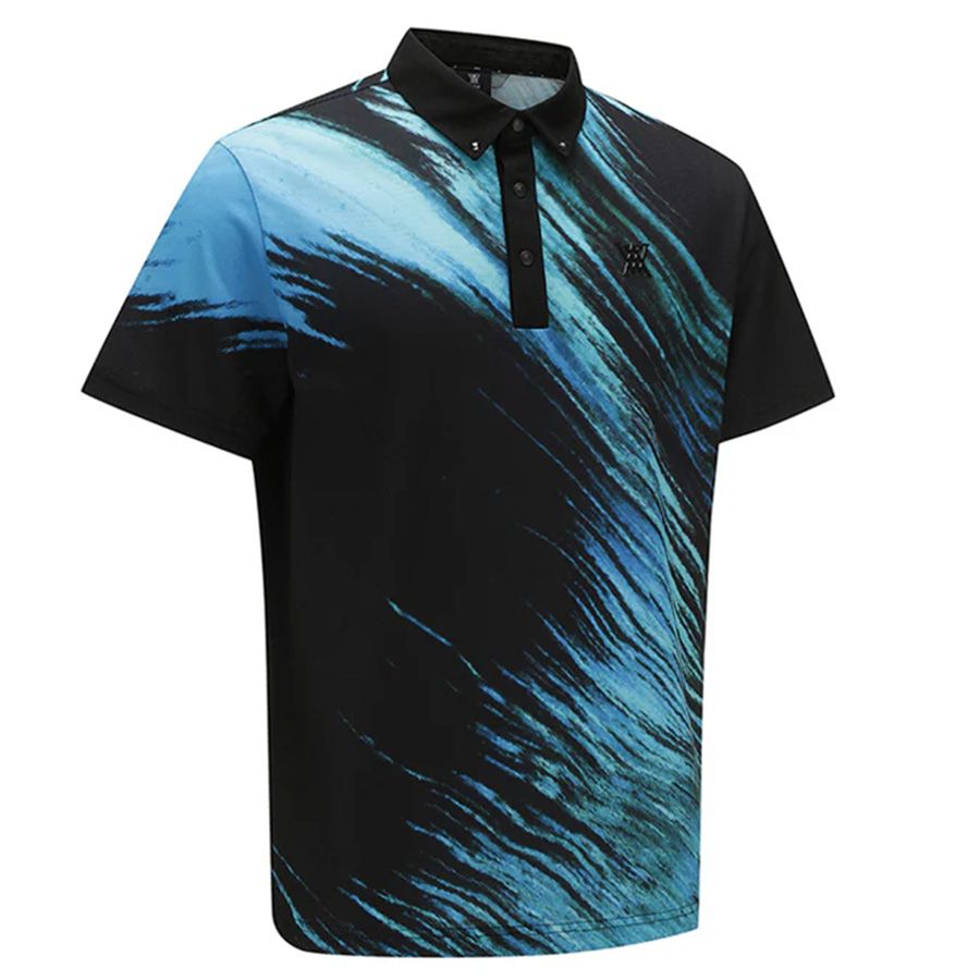 Áo golf nam tay ngắn New Graphic T-Shirt - Black AGEMMTS10BK | Anew Go