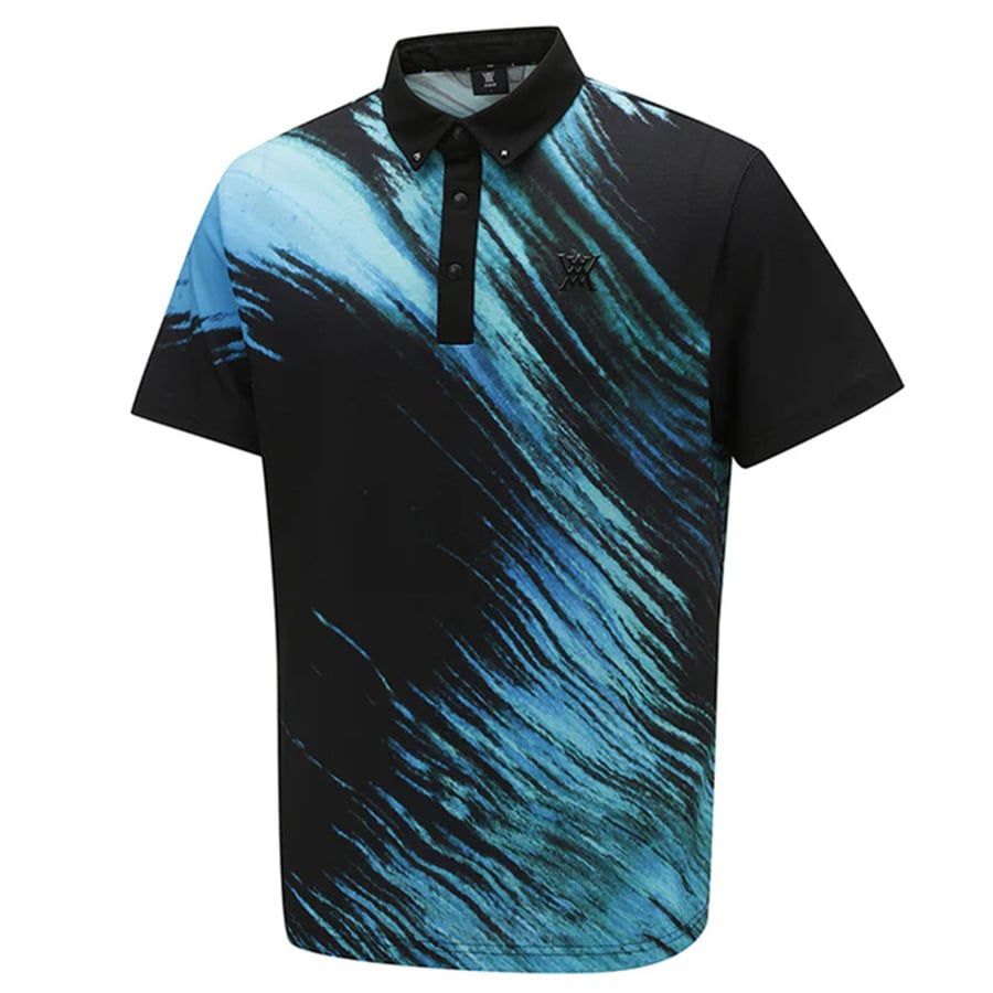 Áo golf nam tay ngắn New Graphic T-Shirt - Black AGEMMTS10BK | Anew Go