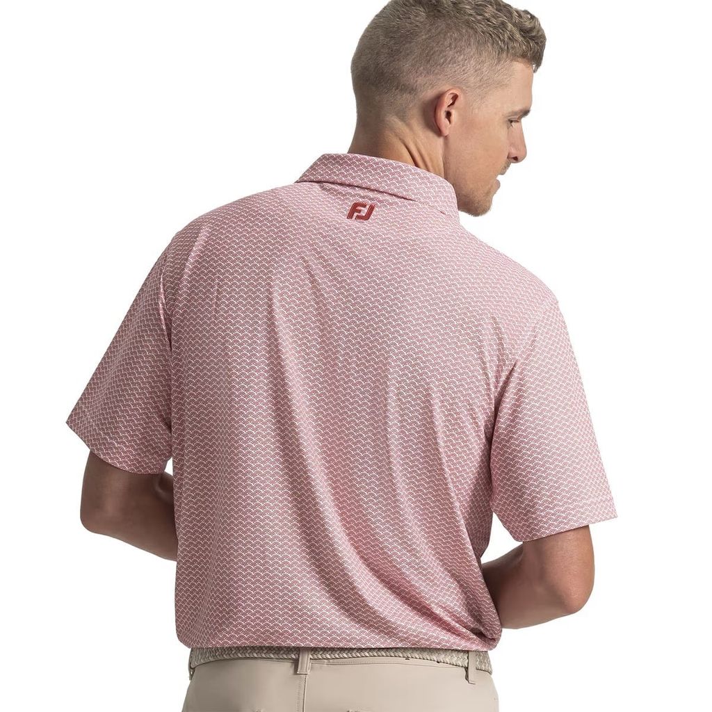 Áo Golf Tay Ngắn Footjoy  Ellipse Print Lisle Self Collar 39466 | Foot
