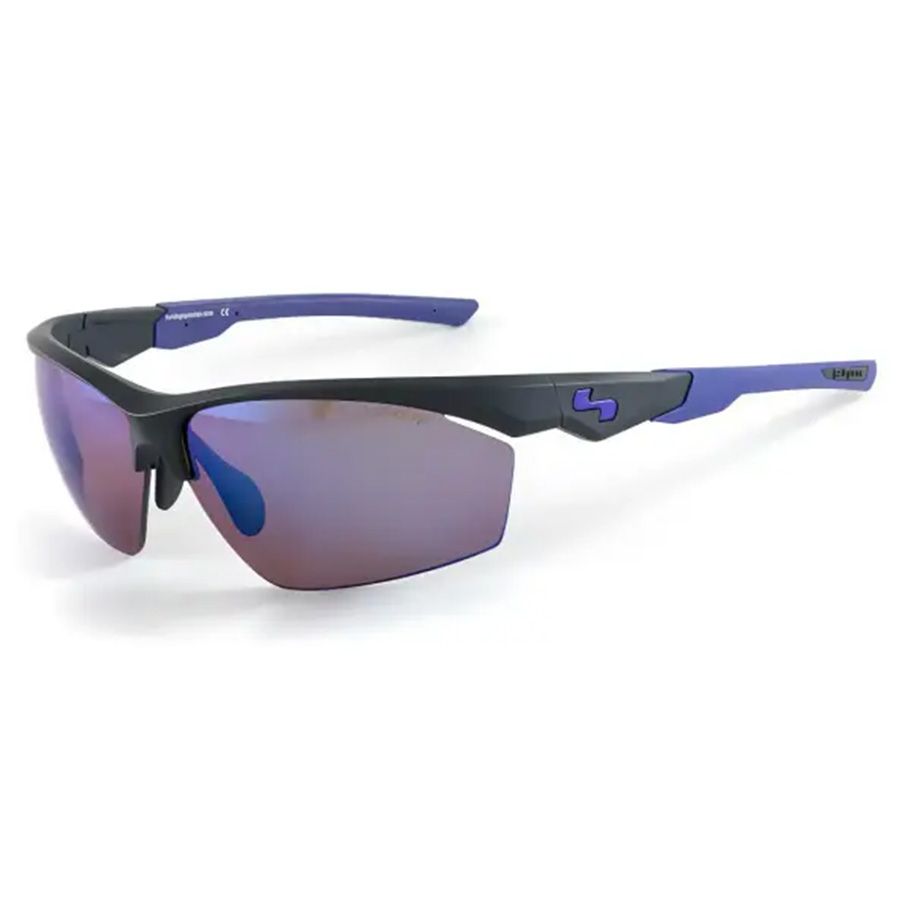 Kính râm Alpha Polarized - Matte Black/Brown Icy Blue Mirror Polarized