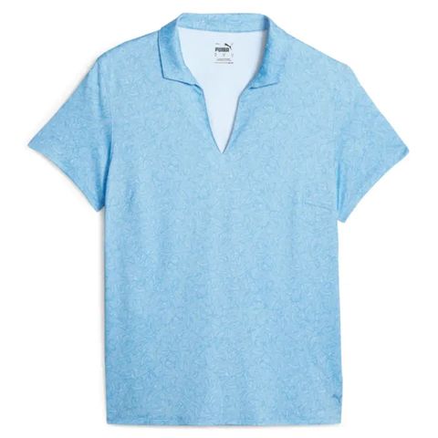Áo golf nữ tay ngắn W Mattr Tidal Wave SS Polo - Regal Blue-White Glow 62163202 | PUMA