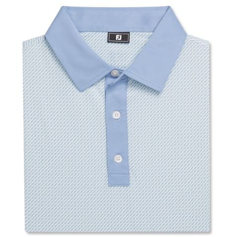 Áo Golf Nam Tay Ngắn Lattice Print Lisle, Self Collar 32583 | Footjoy