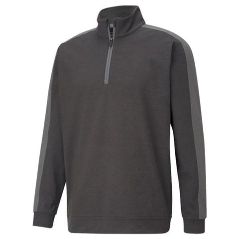 Áo khoác nam Cloudspun T7 ¼ Zip - Puma Black Heather-QUIET SHADE Heather 53241301 | PUMA