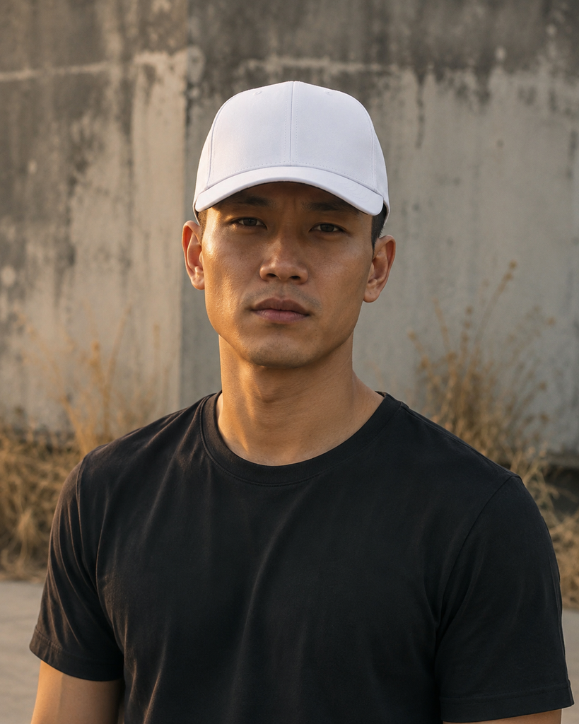 Nón Kết Golf Snapback Trơn Màu Trắng HD-CAP 04 | Wildside