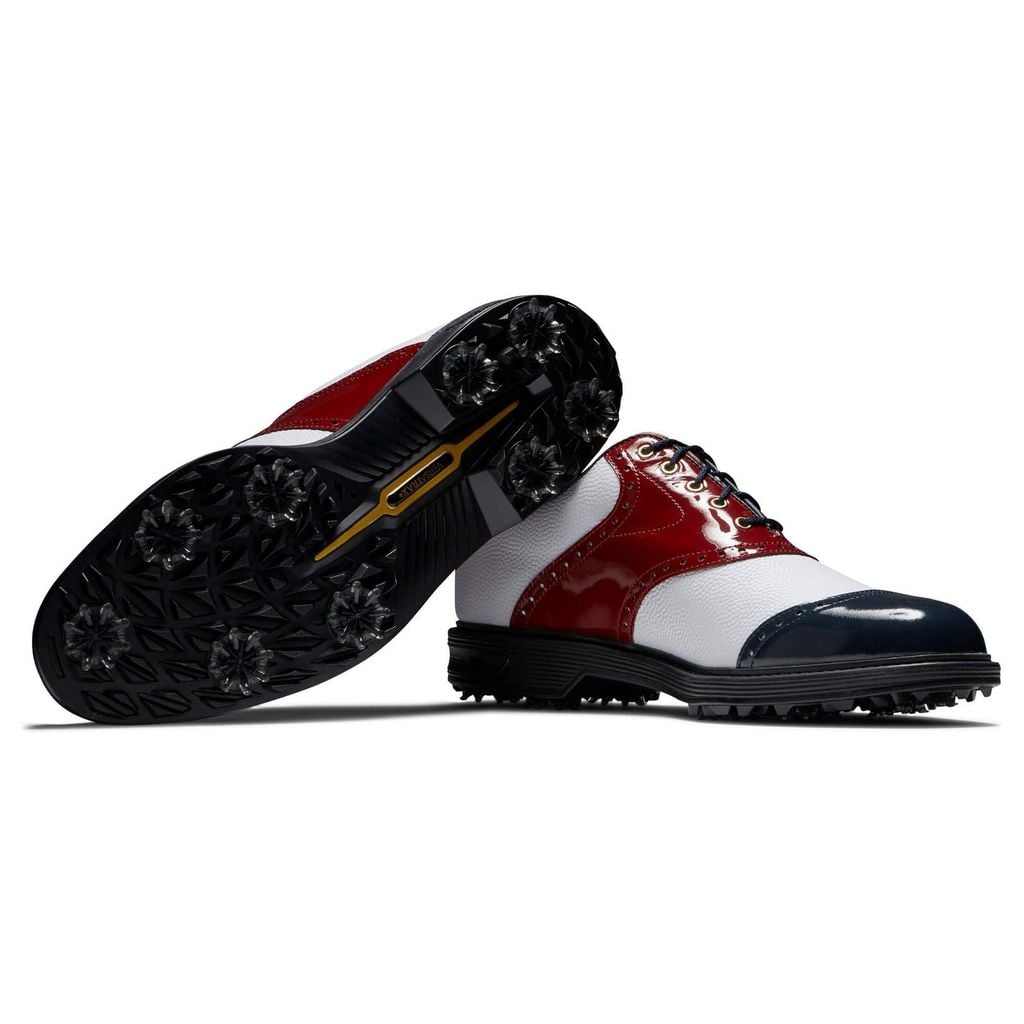 Giày Golf Nam FJ DJ PREM 100 YRS WHT/NVY/RED 54393 | FootJoy | Tặng 1