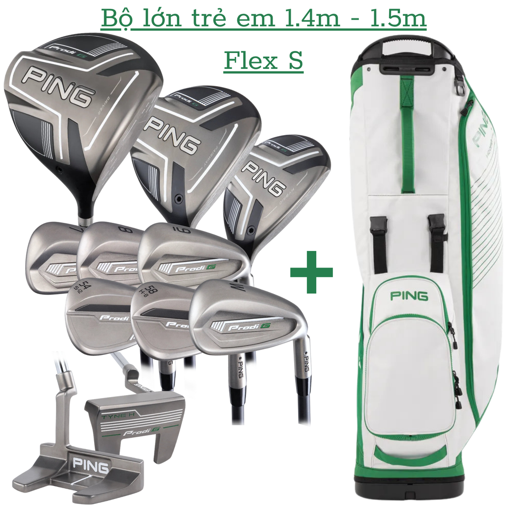 Bộ gậy golf lớn cho trẻ em 1.4m - 1.5m  Prodi G 243 | PING