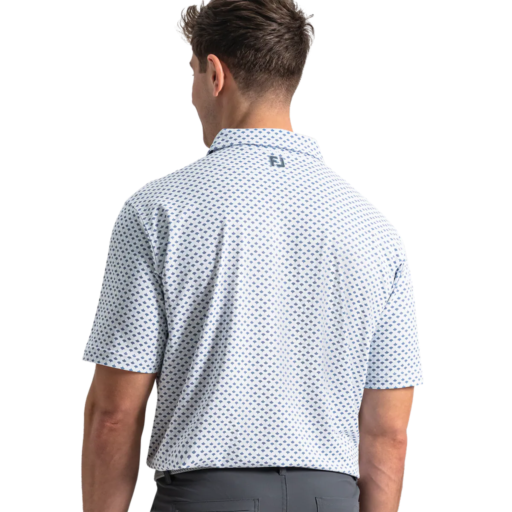 Áo Golf Nam Tay Ngắn Ginko Geo Pique 40804 | Footjoy