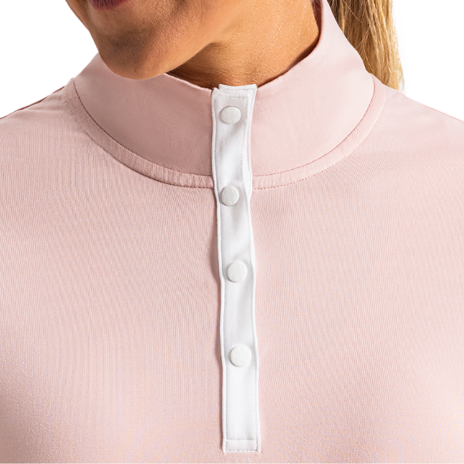 Áo Golf Nữ Tay Ngắn Mock Neck Short Sleeve Top 40844 | FootJoy
