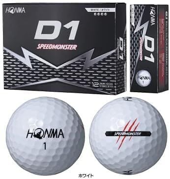 HỘp 12 bóng golf D1 Speedmonster 3 lớp màu trắng | HONMA