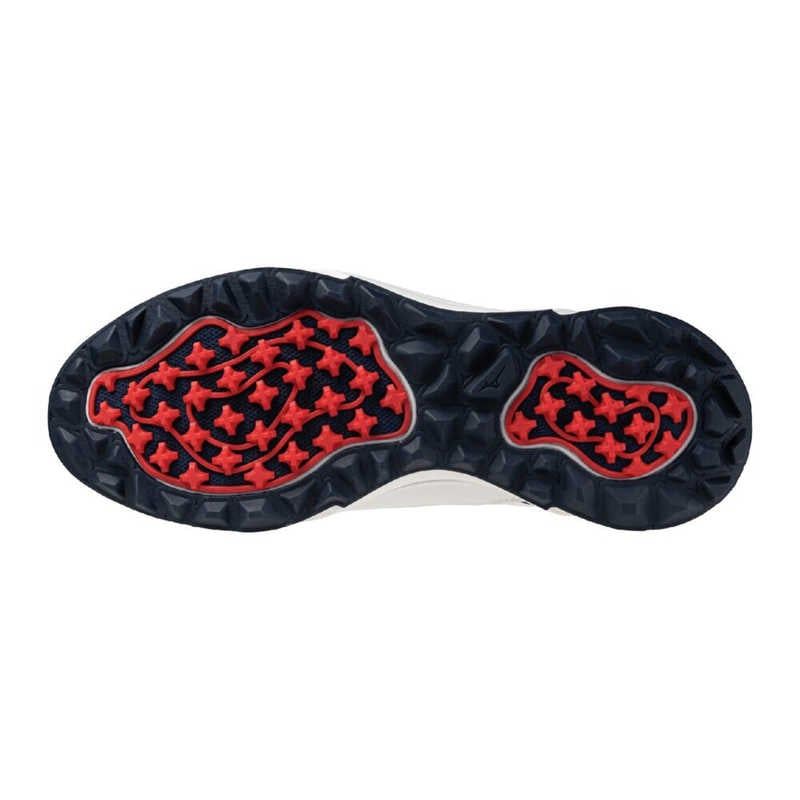 Giày golf nam HAZARD ENERZY SS25 GF WHITE/SILVER/HIGH RISK RED 51GQ250