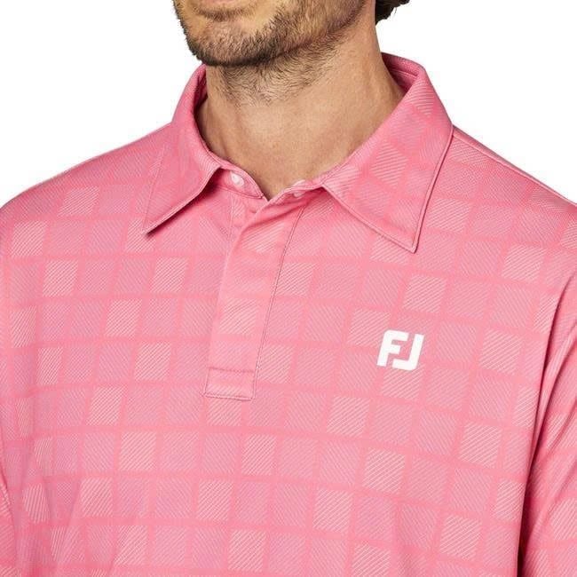 Áo golf nam tay ngắn Short Sleeve Print Shirts Pink lemonade 34688 | F