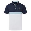 Áo golf nam tay ngắn Pure Colorblock Polo - Deep Navy-White Glow 62497