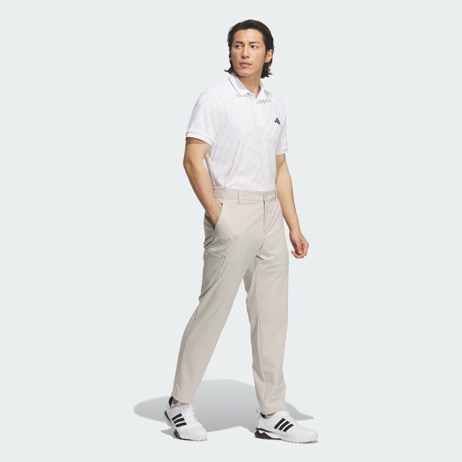 Áo golf nam tay ngắn Jacquard Polo White JY8231 | Adidas