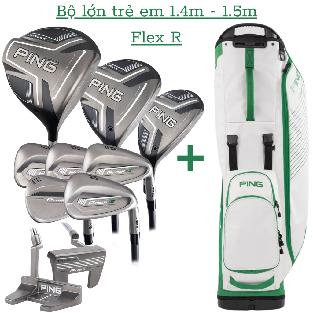Bộ gậy golf lớn cho trẻ em 1.4m - 1.5m  Prodi G 243 | PING