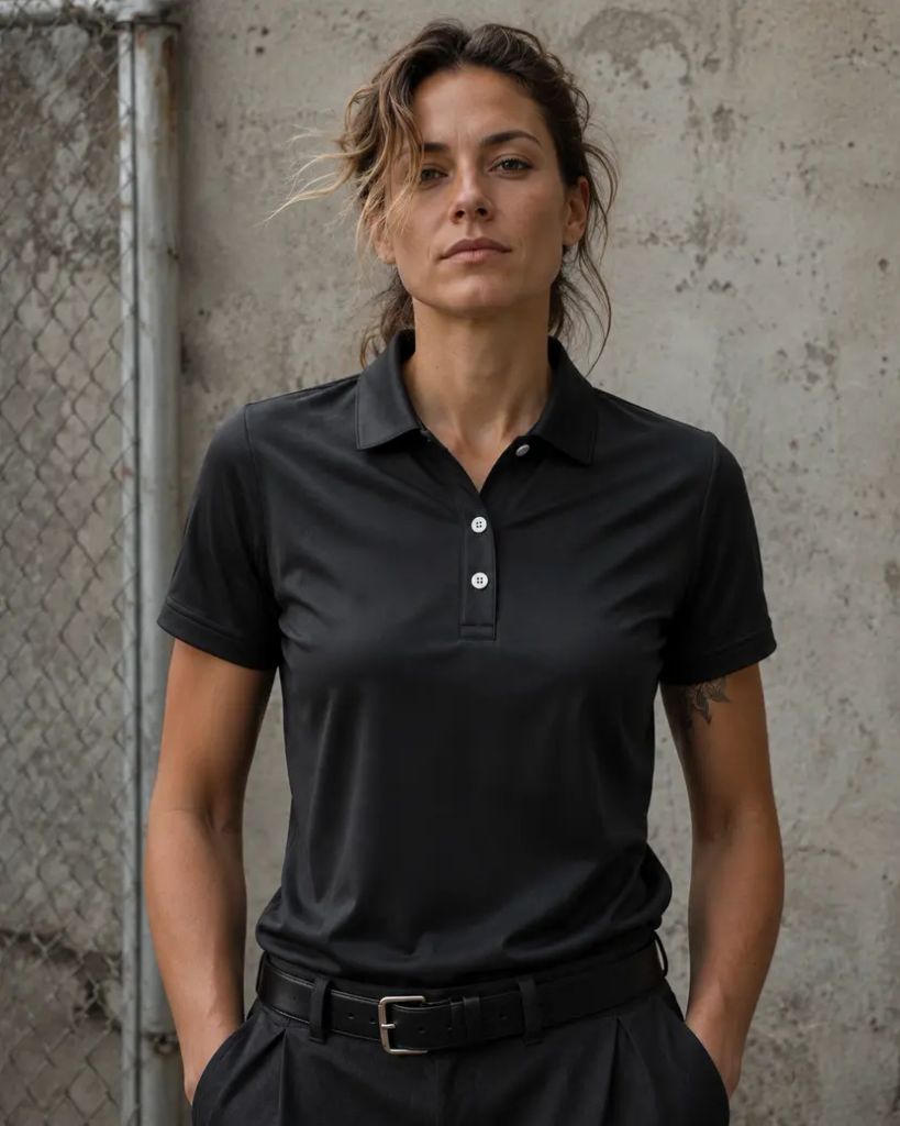 Áo Golf Nữ Tay Ngắn Wildside Polo-Ultracool WS1001012-02 Black | Wilds