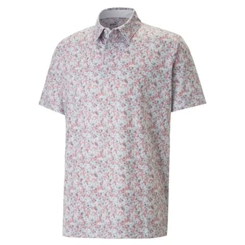 Áo golf tay ngắn nam Mattr Florals Polo - High Rise-Flamingo Pink 53745601 | PUMA