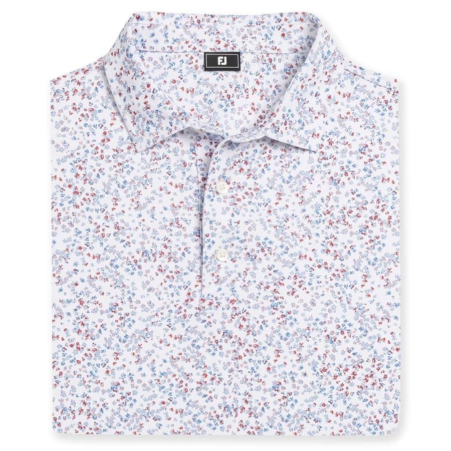 Áo Golf Nam Tay Ngắn Watercolor Floral Print Pique Self Collar 39488 |