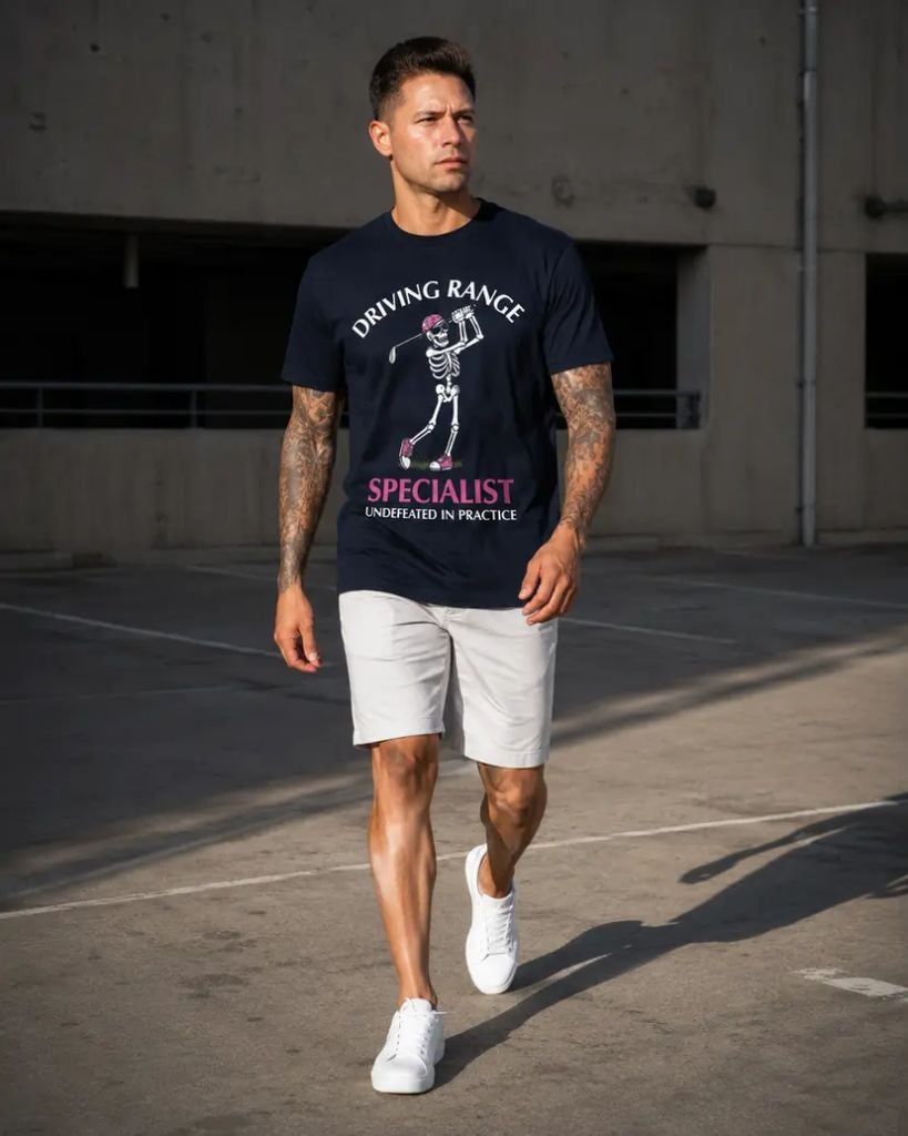 Áo Golf Nam Tay Ngắn Driving Range Wildside T-shirt WS1003171-11 Navy