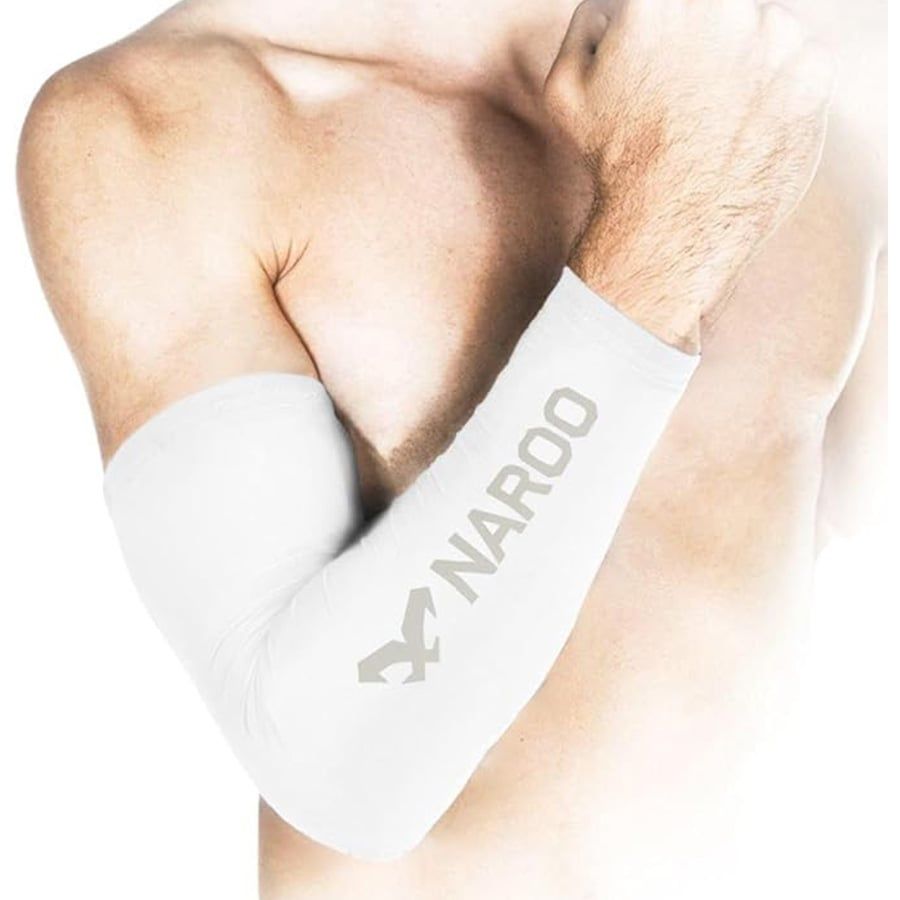Ống tay chống nắng golf Arm Sleeve - 25 WHITE  | NAROO