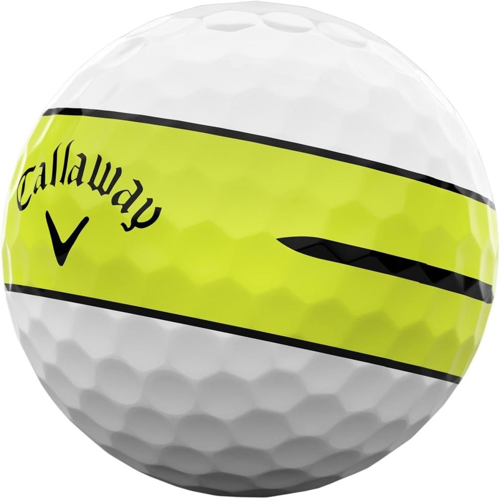 Hộp 12 bóng golf CHROME SOFT 360 YELLOW STRIPE 2026 | Callaway