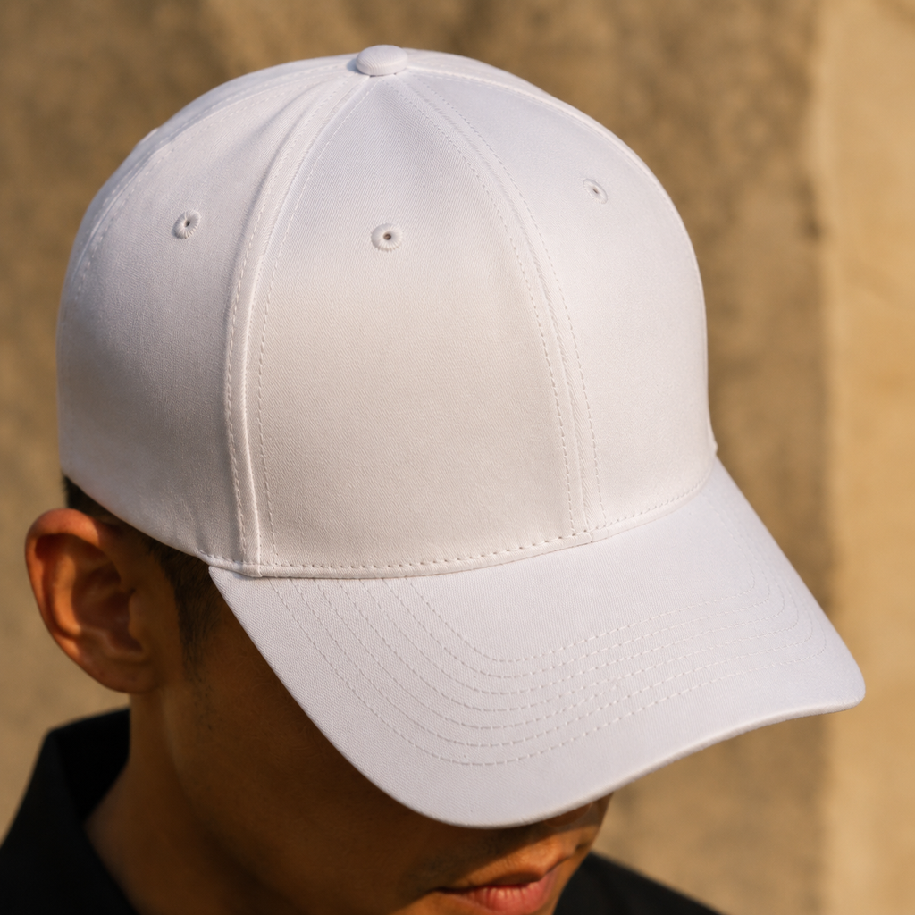 Nón Kết Golf Snapback Trơn Màu Trắng HD-CAP 04 | Wildside