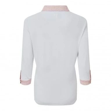 Áo Golf Nữ Tay Ngắn 3/4 Sleeve Pique with Printed Trim Shirt 82683 | F