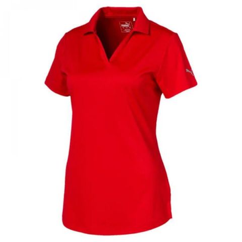 Áo golf nữ tay ngắn W Icon Golf Polo - High Risk Red 59680005 | PUMA
