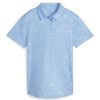 Áo golf nữ tay ngắn W CLOUDSPUN Microdot SS Polo - Blue Skies - White