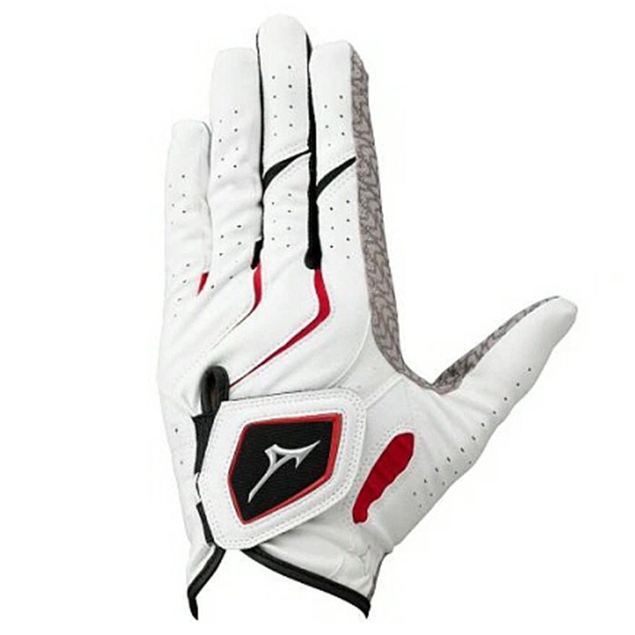 Găng tay golf nam W-GRIP MEN WHITE/RED 5MJML40101 | Mizuno