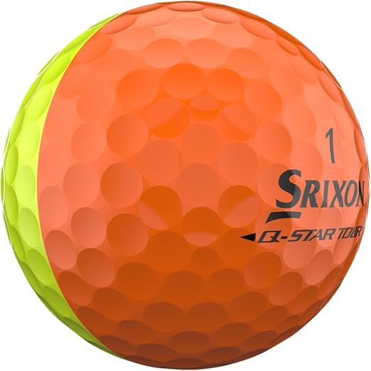 Hộp 12 Bóng Golf Srixon Q-Star Tour 6 Divide Yellow/Orange | Srixon