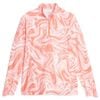 Áo golf tay dài nữ W YouV Sandstone 1/4 Zip - White Glow-Fizzy Sun 622