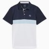 Áo golf tay ngắn trẻ em Boys Colorblock Polo - Deep Navy-White Glow 62