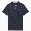 Áo golf tay ngắn trẻ em Mattr Skulls Polo Boys - Deep Navy-Melon Punch