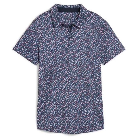 Áo golf nữ tay ngắn W MATTR Soto SS Polo - Deep Navy / Magenta Gleam 62701702 | PUMA