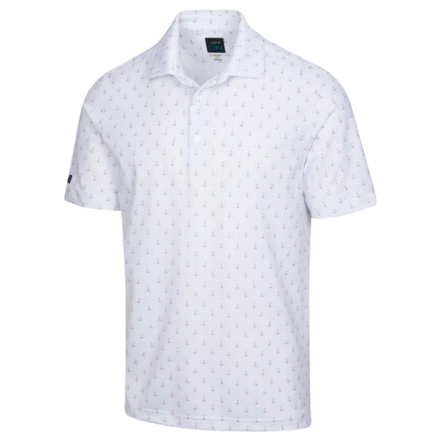 Áo golf nam tay ngắn PALM TREE POLO - White G7S22K504_WHT | Greg Norma