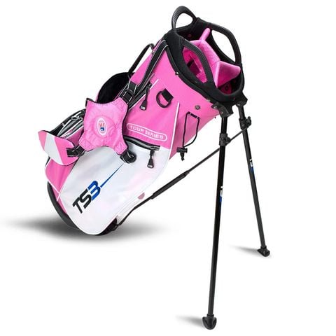 Túi gậy golf trẻ em TS3-57 Stand Bag 30.5 Inch, v10 - Pink-White Bag 57251 | US Kids Golf