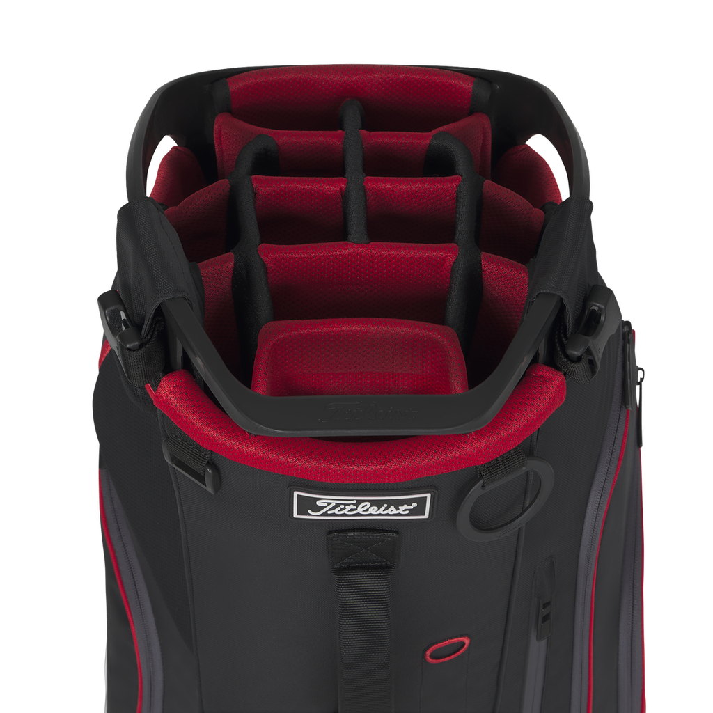 Túi Gậy Golf Players 4 Carbon Black/Black/Red TB25SX5A-006 | Titleist