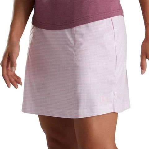 Váy golf WOMEN'S KNIT SKORT - 87358 PINK HOUNDSTOOTH | FootJoy