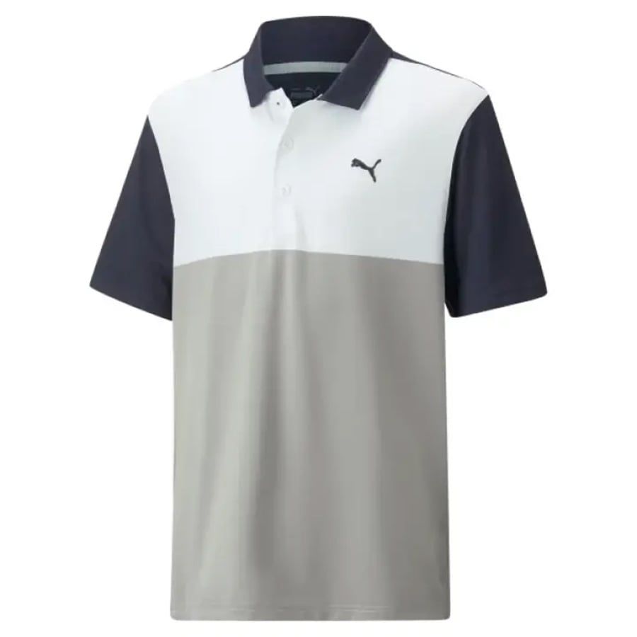 Áo golf tay ngắn trẻ em Boys Cloudspun Colorblock Polo - Navy Blazer/H