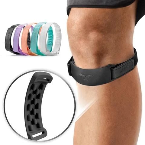 Dây Đeo Hỗ Trợ Đầu Gối Bằng Silicon Đen | NAROO