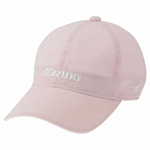Nón kết golf nam SOCCER STRIPE CAP WHITE x LIGHT PINK E2MWC00476 | Mizuno