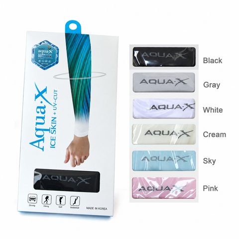Ống tay chống nắng golf Hàn Quốc Aqua.X Ice Skin- UV Cut | Arm Sleeve | AquaX