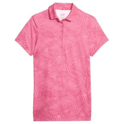 Áo golf nữ tay ngắn W Mattr Fern SS Polo - Strawberry Burst 62163302 | PUMA