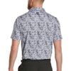 Áo golf nam tay ngắn Garden Print Lisle Periwinkle 37462 | FootJoy