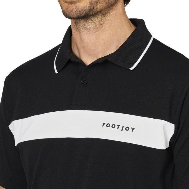 Áo Golf Nam Tay Ngắn S/S Logo Polo Black 34919 | FootJoy