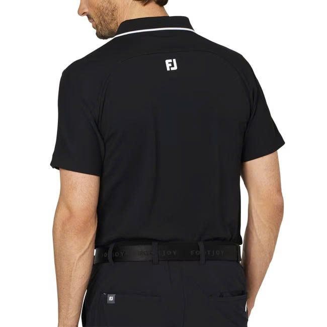 Áo Golf Nam Tay Ngắn S/S Logo Polo Black 34919 | FootJoy