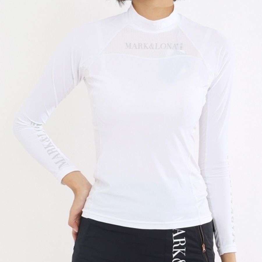 Áo golf tay dài nữ CD10-WCMT MCW-4A-AU51 (White) | MARK & LONA