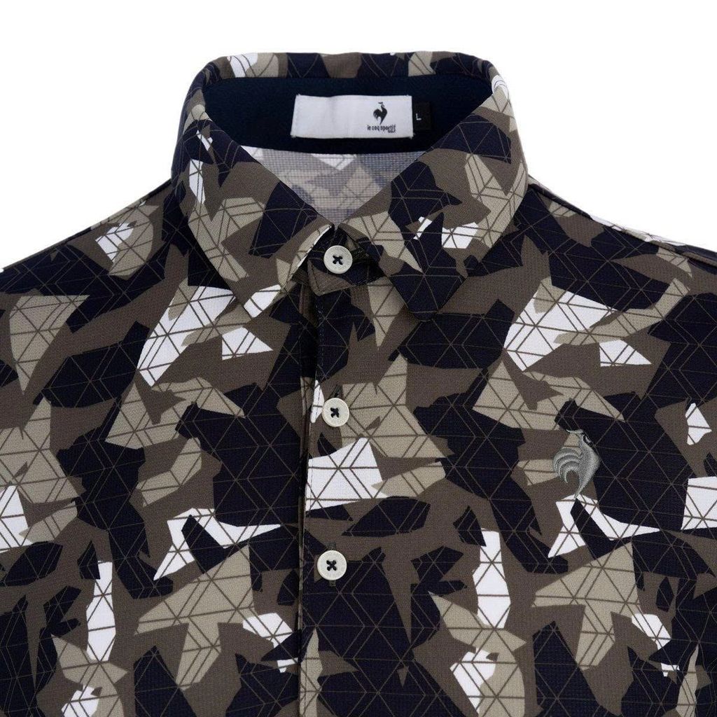 Áo golf tay ngắn nam LG5FHS01MV-KH00 Khaki | Le Coq Sportif